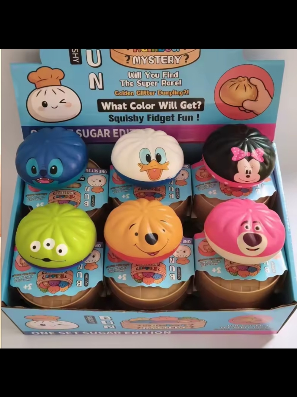 Squishy Fidget Dumpling Toy - Assorted MYSTERY Characters